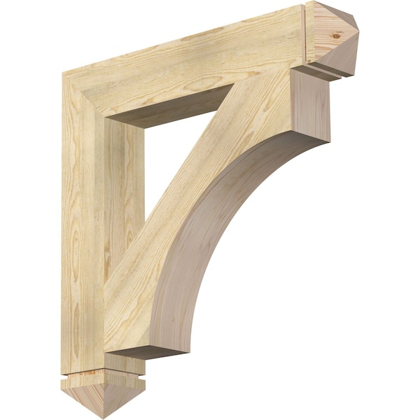 Ekena Millwork Westlake Arts & Crafts Rough Sawn Bracket, Douglas Fir, 6"W x 36"D x 36"H BKT06X36X36WTL03RDF - main